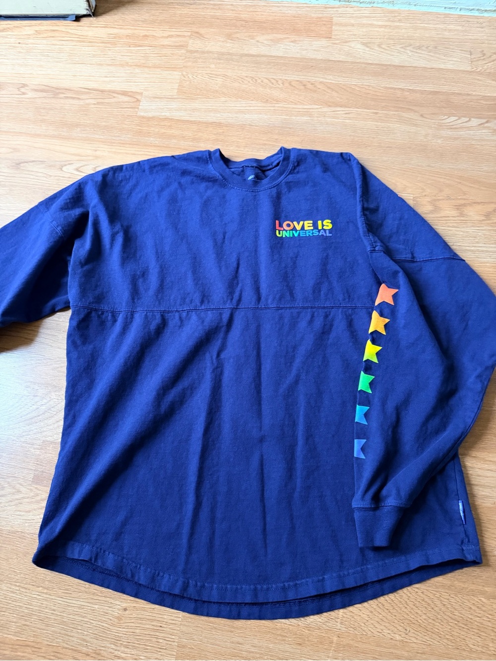 Navy "Love Is Universal" Long-Sleeve Tee